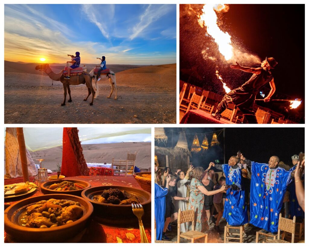 Agafay Desert Sunset Camel Ride & Dinner Show
