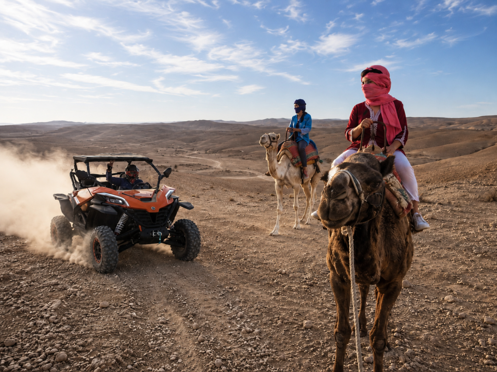 Buggy Agafay + Camel + Dinner Show